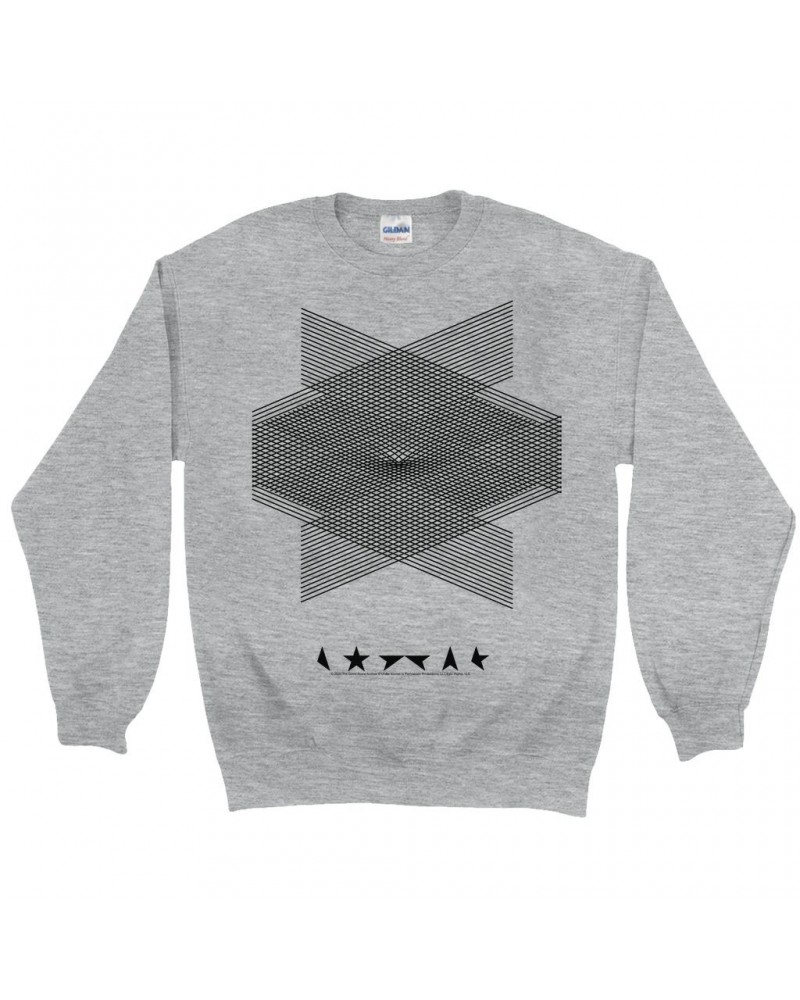 David Bowie Sweatshirt | Blackstar Album Design Sweatshirt $12.58 Sweatshirts