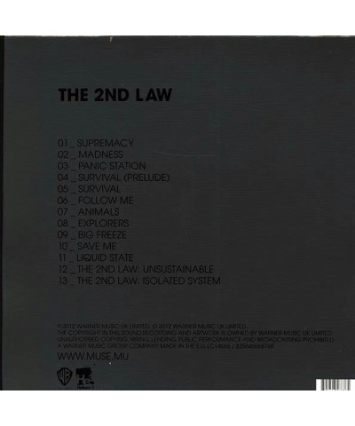 Muse LP - The 2nd Law (ltd. ed.) (2xLP) (box set) (incl. CD) (incl. DVD) $53.78 Vinyl