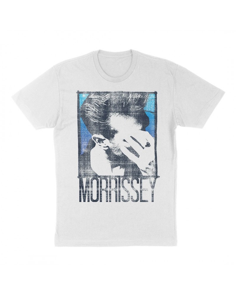 Morrissey "Blue Moz" T-Shirt in White $12.25 Shirts