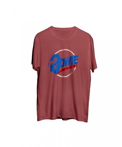 David Bowie Foil Circle Logo Red T-shirt $1.65 Shirts