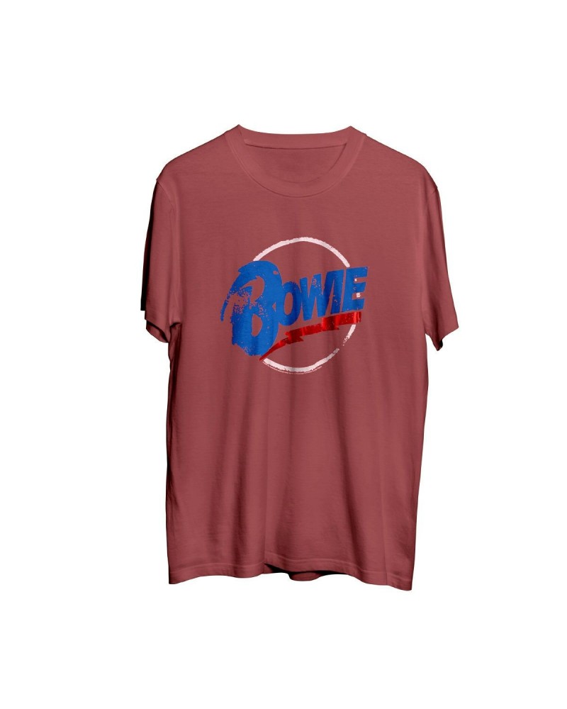 David Bowie Foil Circle Logo Red T-shirt $1.65 Shirts