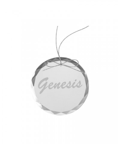 Genesis Circa 80s Logo Round Laser-Etched Glass Ornament $6.08 Decor