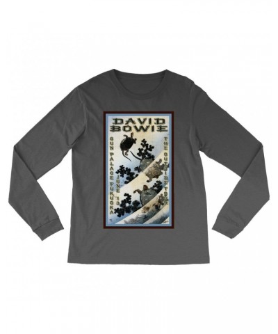 David Bowie Long Sleeve Shirt | The Outside Tour Japan Concert Poster Shirt $9.58 Shirts