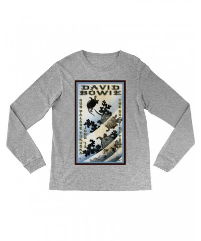 David Bowie Long Sleeve Shirt | The Outside Tour Japan Concert Poster Shirt $9.58 Shirts