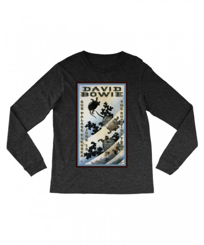 David Bowie Long Sleeve Shirt | The Outside Tour Japan Concert Poster Shirt $9.58 Shirts