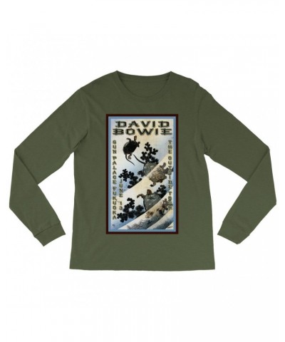 David Bowie Long Sleeve Shirt | The Outside Tour Japan Concert Poster Shirt $9.58 Shirts