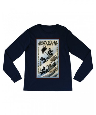 David Bowie Long Sleeve Shirt | The Outside Tour Japan Concert Poster Shirt $9.58 Shirts