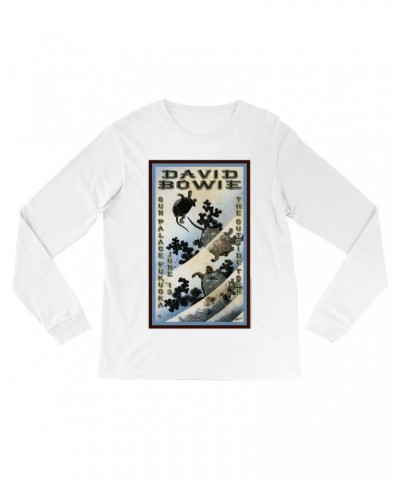 David Bowie Long Sleeve Shirt | The Outside Tour Japan Concert Poster Shirt $9.58 Shirts