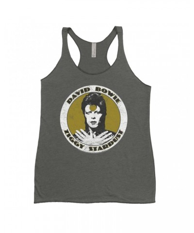 David Bowie Ladies' Tank Top | Golden Bowie As Ziggy Stardust Shirt $14.48 Shirts