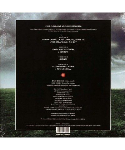 Pink Floyd LP - Live At Knebworth 1990 (2xLP) (45rpm) (180g) (Vinyl) $34.30 Vinyl