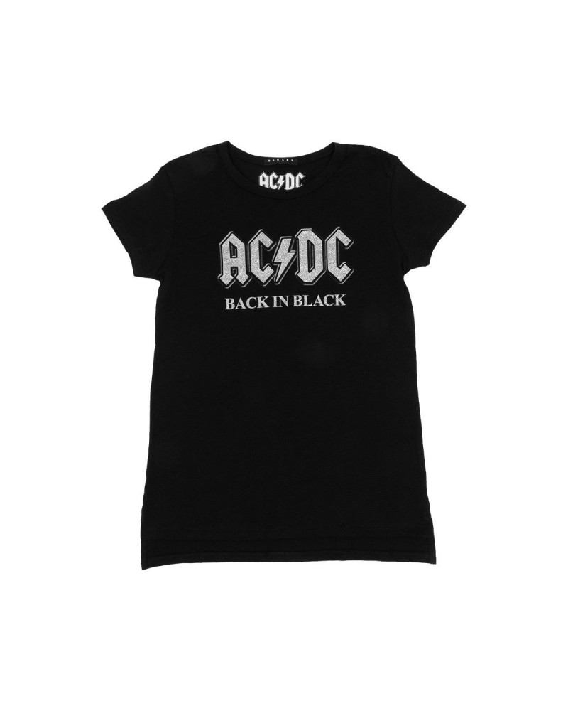 AC/DC Kids Back in Black Sparkle Logo T-shirt $1.55 Shirts