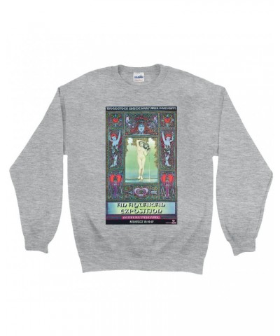 Woodstock Sweatshirt | Aquarian Exposition Concert Poster Sweatshirt $12.23 Sweatshirts