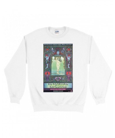 Woodstock Sweatshirt | Aquarian Exposition Concert Poster Sweatshirt $12.23 Sweatshirts