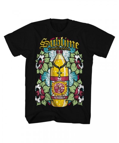 Sublime T-Shirt | Floral Oz. To Freedom Bottle Shirt $3.83 Shirts