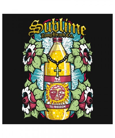 Sublime T-Shirt | Floral Oz. To Freedom Bottle Shirt $3.83 Shirts