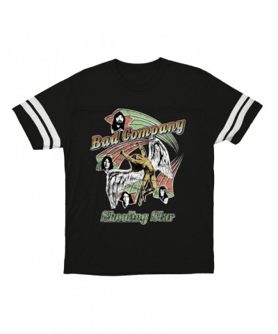 Bad Company T-Shirt | Retro Shooting Star '75 Distressed Football Shirt $13.18 Shirts